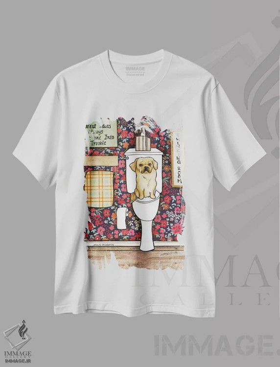 تیشرت سفید طرح دار – تیشرت طنز حیوانی ,اتاق فکر اثر جیمی موراث immage.ir