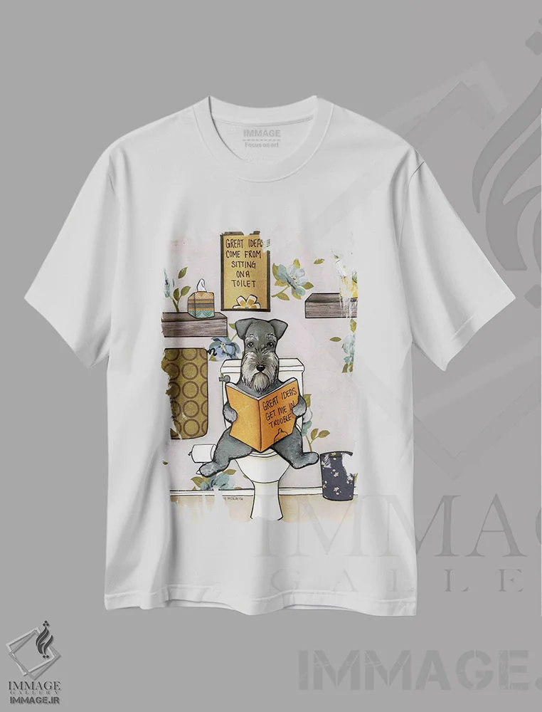 تیشرت سفید طرح دار – تیشرت طنز ,ایده های عالی اثر جیمی موراث فروشگاه ایماژ