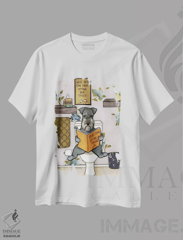 تیشرت سفید طرح دار – تیشرت طنز ,ایده های عالی اثر جیمی موراث فروشگاه ایماژ