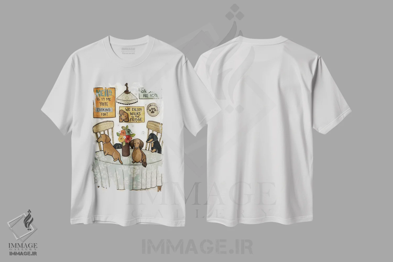 تیشرت سفید طرح دار – تیشرت سگ ,خریدها رسیدند اثر جیمی موراث immage.ir