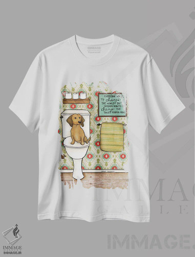 تیشرت سفید طرح دار – تیشرت طنز ,رول را عوض کن اثر جیمی موراث فروشگاه ایماژ