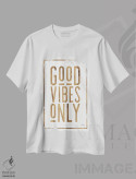 تیشرت سفید طرح دار – تیشرت انگیزشی ,فقط انرژی مثبت اثر مارلا ری immage.ir