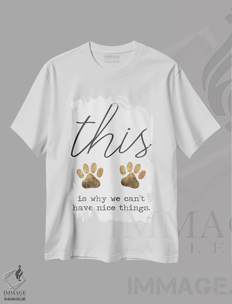 تیشرت سفید طرح دار – تیشرت طنز ,نمی شود چیزهای خوب داشت اثر مارلا ری فروشگاه ایماژ