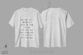 تیشرت سفید طرح دار – تیشرت انگیزشی ,دو روز مهم زندگی اثر مارلا ری فروشگاه ایماژ