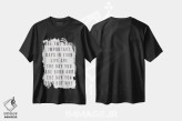تیشرت مشکی طرح دار – تیشرت انگیزشی ,دو روز مهم زندگی اثر مارلا ری immage.ir