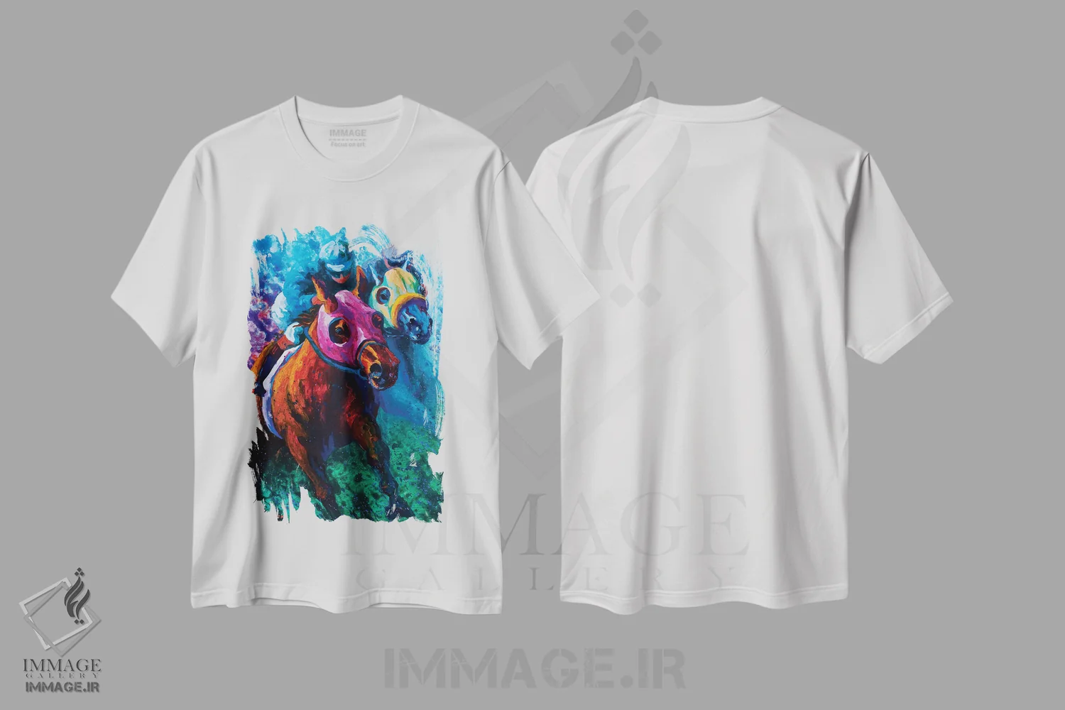 تیشرت سفید طرح دار – تیشرت حیوانات ,خون های آبی اثر ماریون رز فروشگاه ایماژ