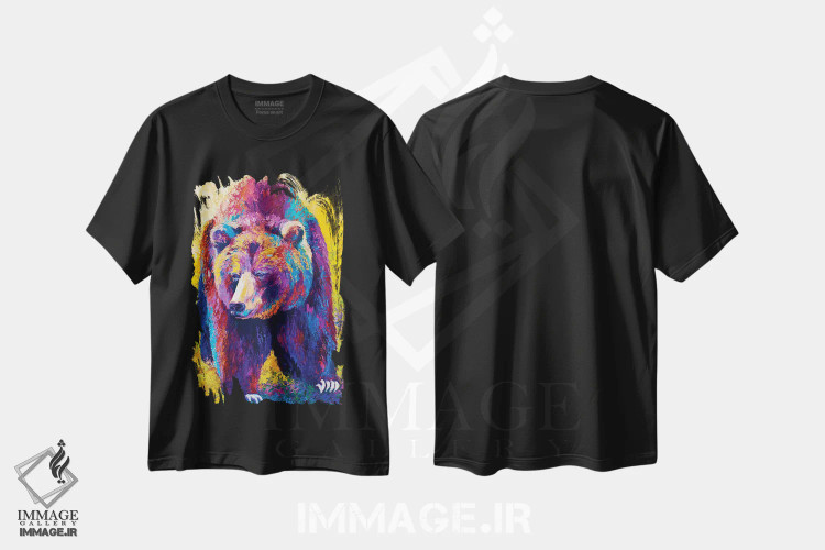 تیشرت مشکی طرح دار – تیشرت طبیعت ,برخورد نزدیک اثر ماریون رز فروشگاه ایماژ