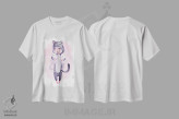 تیشرت سفید طرح دار – تیشرت فانتزی ,بغل های کیگورومی اثر ملانی شولتز immage.ir