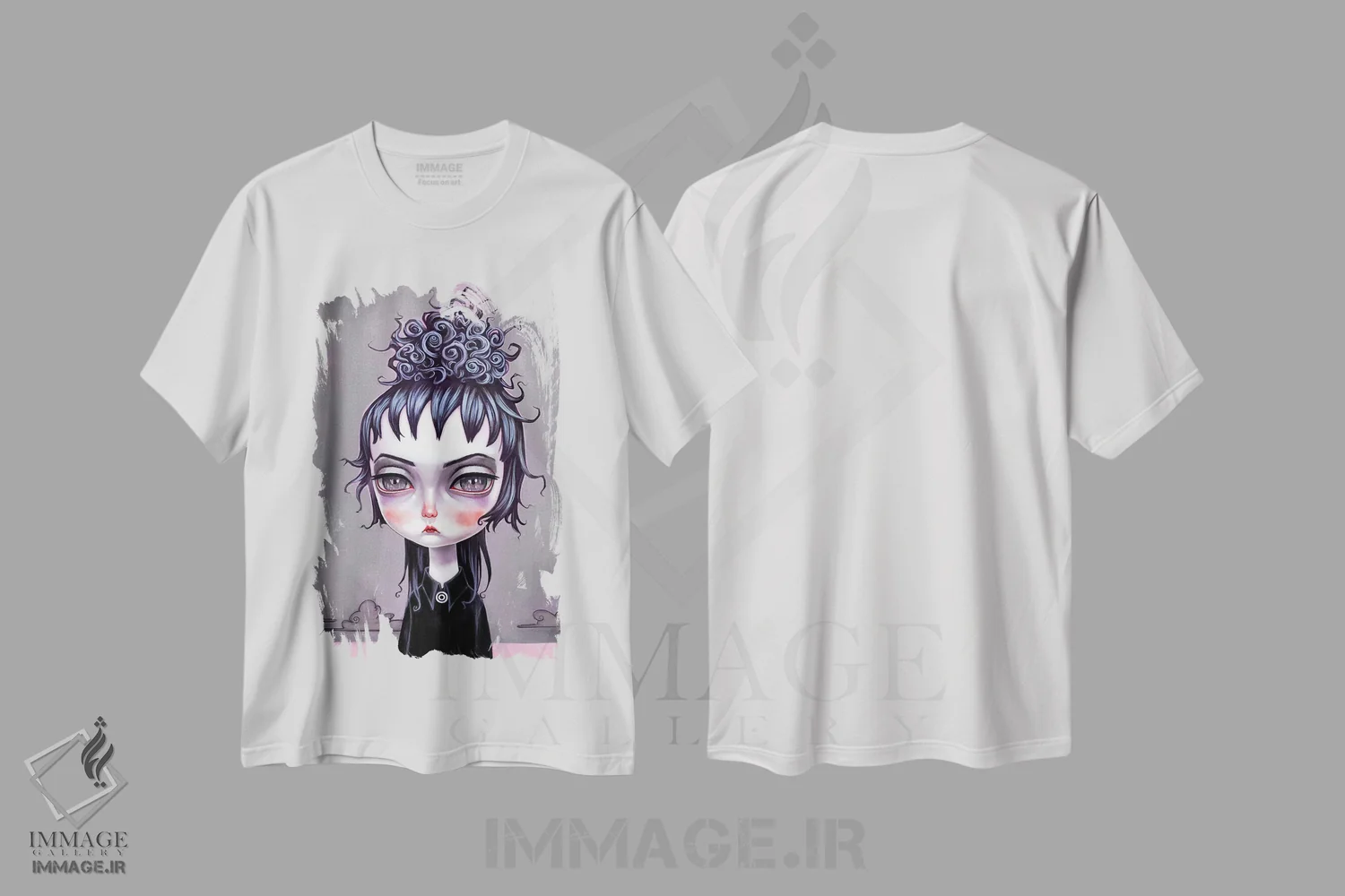 تیشرت سفید طرح دار – تیشرت فانتزی ,لیدیا دیتز اثر ملانی شولتز immage.ir