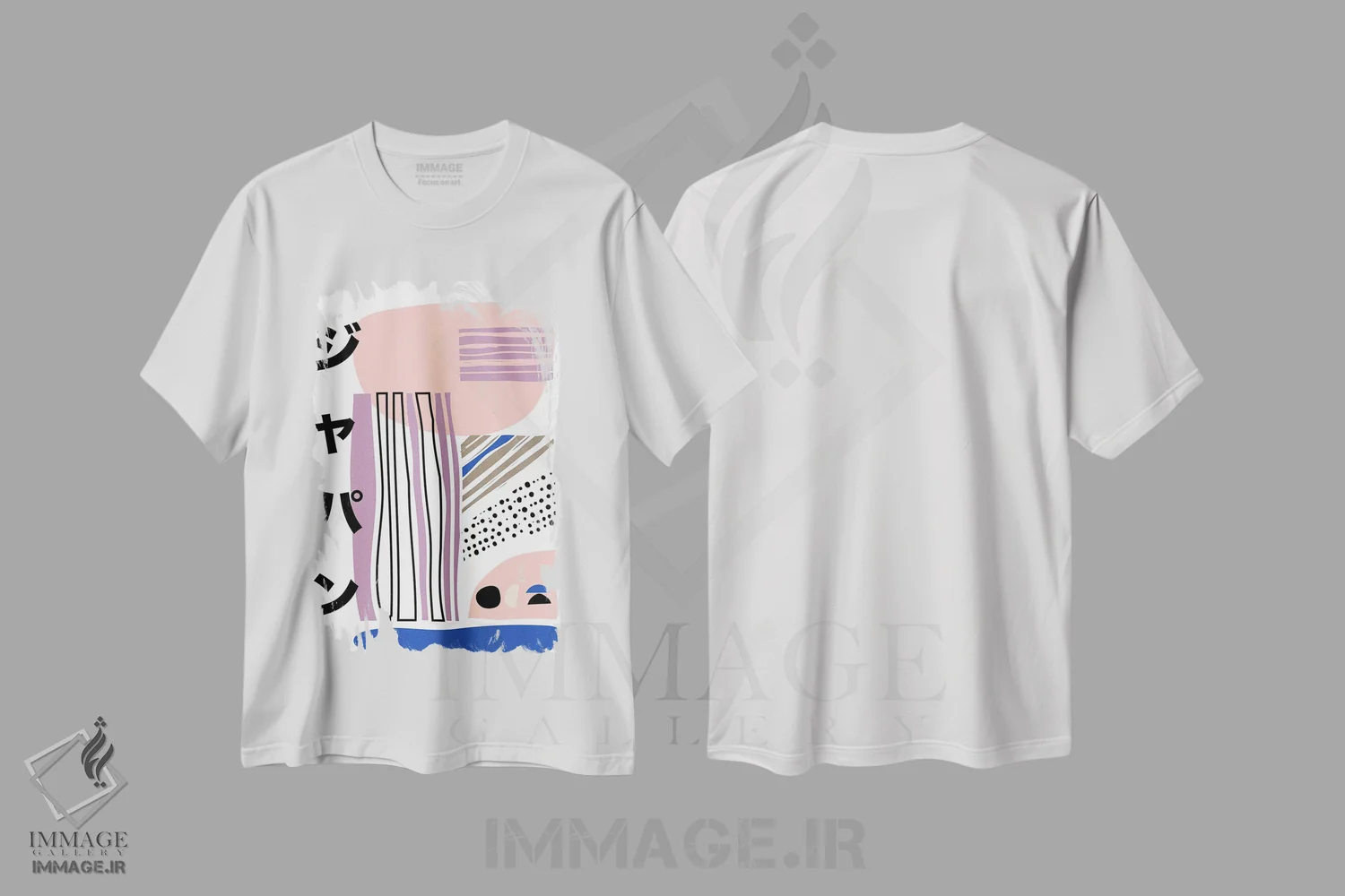 تیشرت سفید طرح دار – تیشرت هنری ,پوستر هنری ژاپنی توکیو اثر مامبو آرت استودیو immage.ir