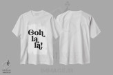 تیشرت سفید طرح دار – تیشرت تایپوگرافی ,اوه لا لا! اثر مامبو آرت استودیو فروشگاه ایماژ