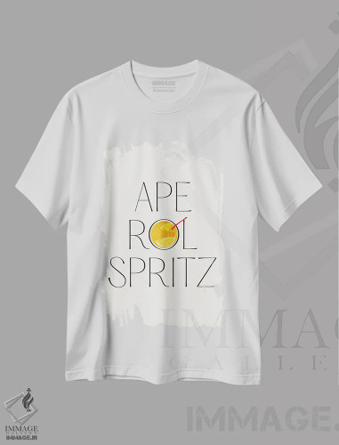 تیشرت سفید طرح دار – تیشرت اسپرت ,کوکتل آپرول اسپرایتز اثر مامبو آرت استودیو فروشگاه ایماژ