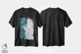 تیشرت مشکی طرح دار – تیشرت دار ,ساحل درخشان از نمای بالا اثر مامبو آرت استودیو immage.ir