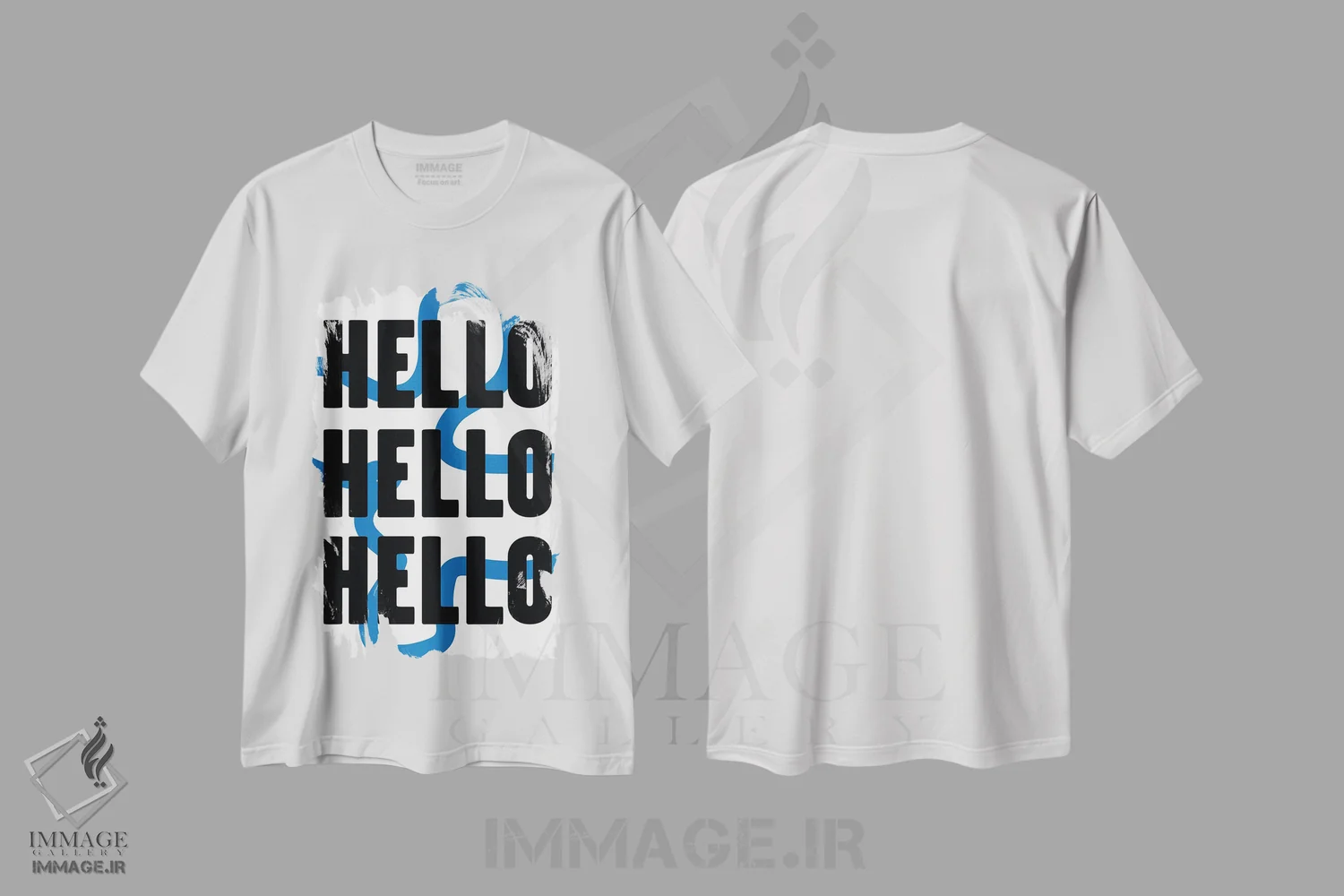 تیشرت سفید طرح دار – تیشرت تایپوگرافی ,سلام سلام سلام اثر مامبو آرت استودیو immage.ir