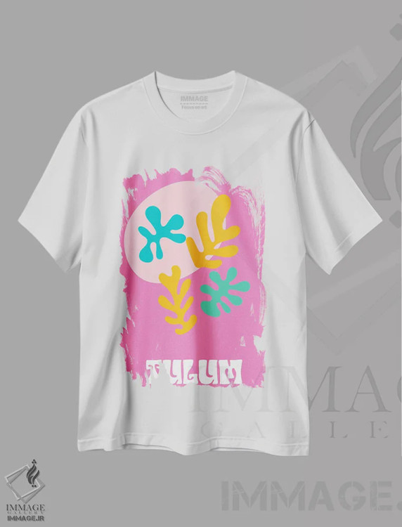 تیشرت سفید طرح دار – تیشرت سفر ,تولوم اثر مامبو آرت استودیو فروشگاه ایماژ
