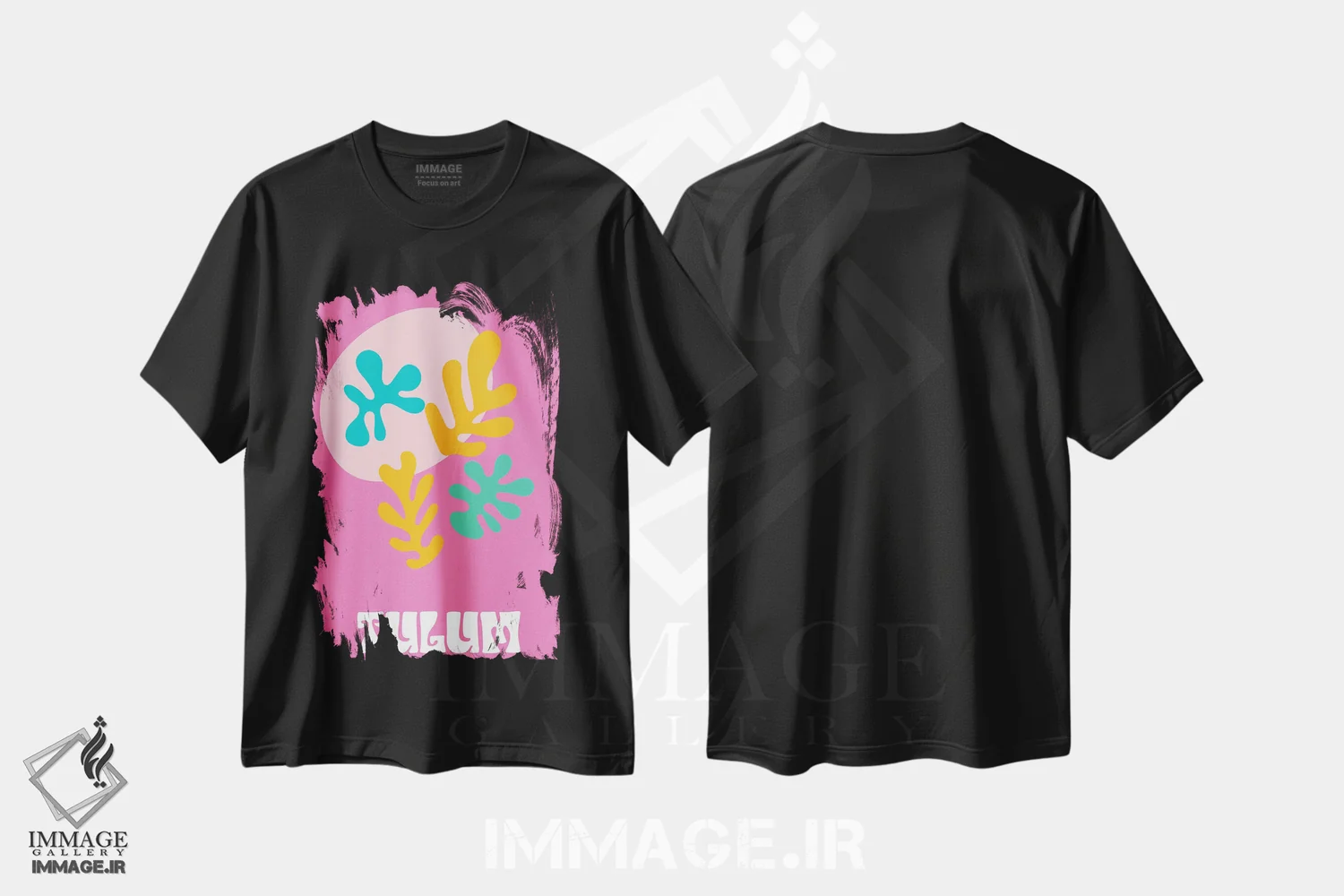 تیشرت مشکی طرح دار – تیشرت سفر ,تولوم اثر مامبو آرت استودیو immage.ir