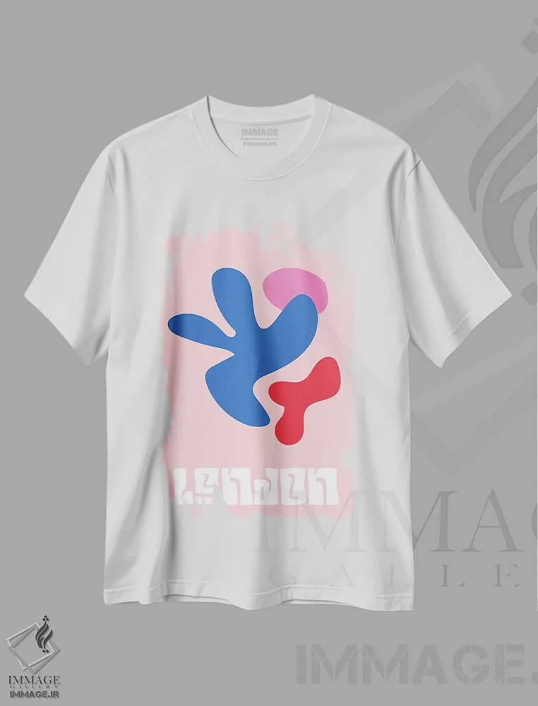 تیشرت سفید طرح دار – تیشرت شهری ,لندن اثر مامبو آرت استودیو immage.ir