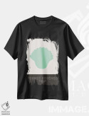 تیشرت مشکی طرح دار – تیشرت انتزاعی ,اشکال بوهمی سبز اثر مامبو آرت استودیو immage.ir