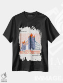 تیشرت مشکی طرح دار – تیشرت هنری ,پل برج اثر مامبو آرت استودیو فروشگاه ایماژ