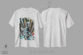 تیشرت سفید طرح دار – تیشرت گیاهی ,آخ اثر مارینا استریاکووا immage.ir
