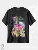 تیشرت مشکی طرح دار – تیشرت گلدار ,ملکهٔ باغ اثر مارینا استریاکووا فروشگاه ایماژ