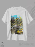 تیشرت سفید طرح دار – تیشرت طبیعت ,تمپس ورنوم اثر مارینا استریاکووا immage.ir