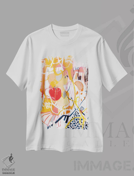 تیشرت سفید طرح دار – تیشرت اسپرت ,رانندگی رفتن اثر میساکو چیدا immage.ir