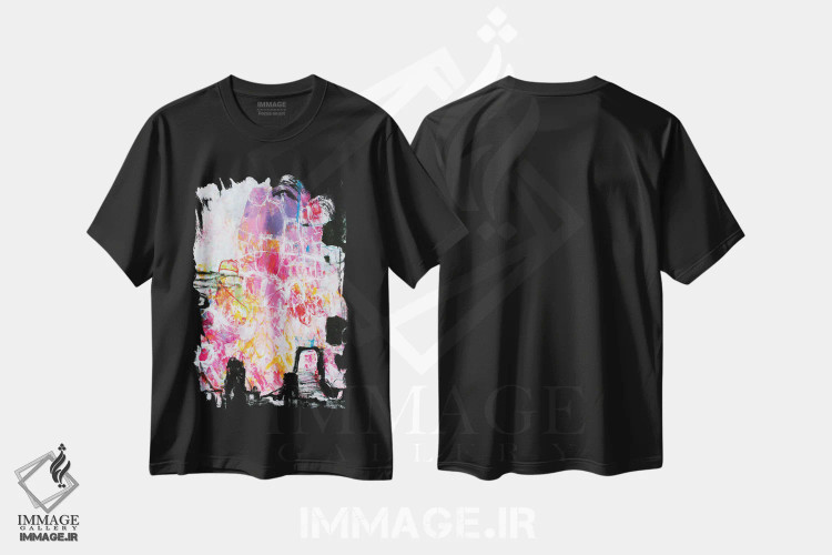 تیشرت مشکی طرح دار – تیشرت فانتزی ,درون قلعه جادویی شماره اثر میساکو چیدا immage.ir