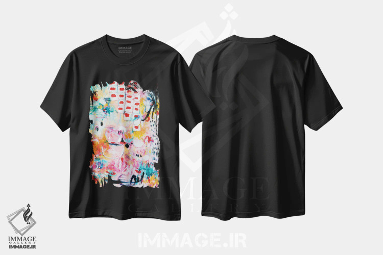 تیشرت مشکی طرح دار – تیشرت طبیعت ,بارش آفتاب اثر میساکو چیدا فروشگاه ایماژ
