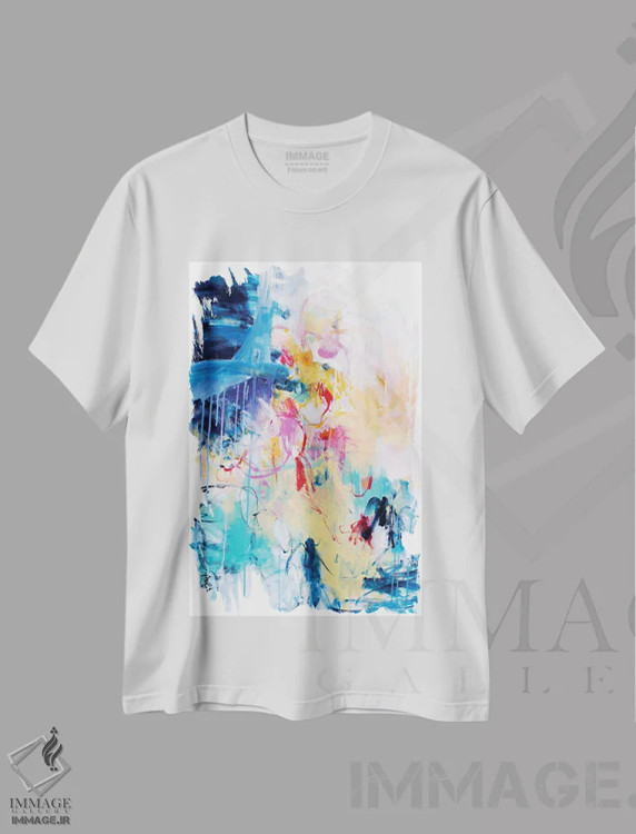 تیشرت سفید طرح دار – تیشرت فانتزی ,تو، من و آتش بازی اثر میساکو چیدا immage.ir