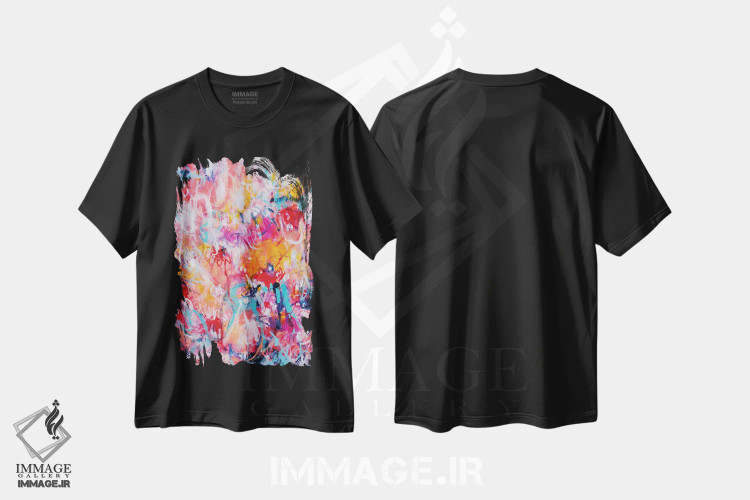 تیشرت مشکی طرح دار – تیشرت فانتزی ,تو، من و آتش بازی اثر میساکو چیدا فروشگاه ایماژ