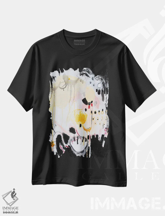 تیشرت مشکی طرح دار – تیشرت هنری ,دانه های امید اثر میساکو چیدا فروشگاه ایماژ