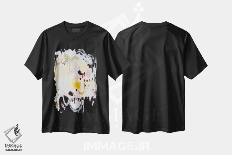 تیشرت مشکی طرح دار – تیشرت هنری ,دانه های امید اثر میساکو چیدا فروشگاه ایماژ