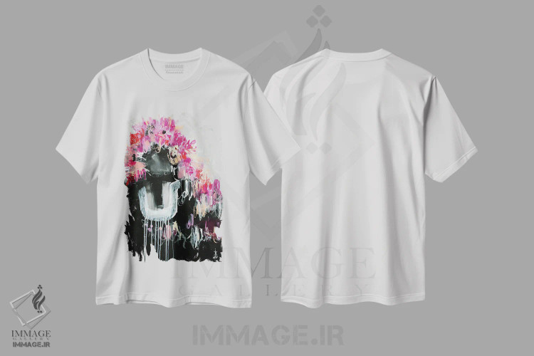 تیشرت سفید طرح دار – تیشرت گلدار ,آرزوهای گل های وحشی اثر میساکو چیدا فروشگاه ایماژ