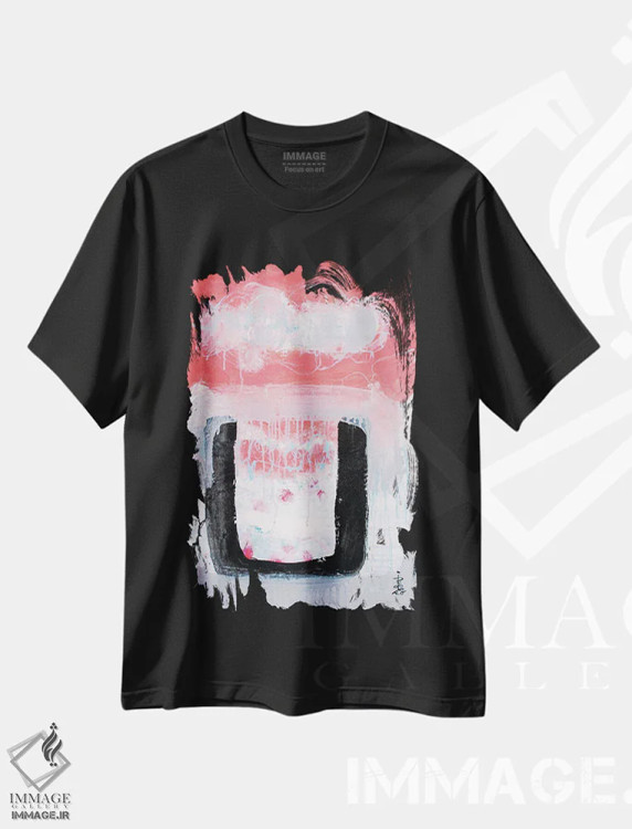 تیشرت مشکی طرح دار – تیشرت هنری ,از یک غوطه وری گرم لذت ببر اثر میساکو چیدا فروشگاه ایماژ