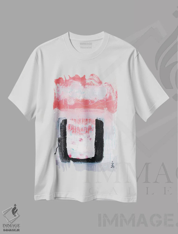 تیشرت سفید طرح دار – تیشرت هنری ,از یک غوطه وری گرم لذت ببر اثر میساکو چیدا immage.ir