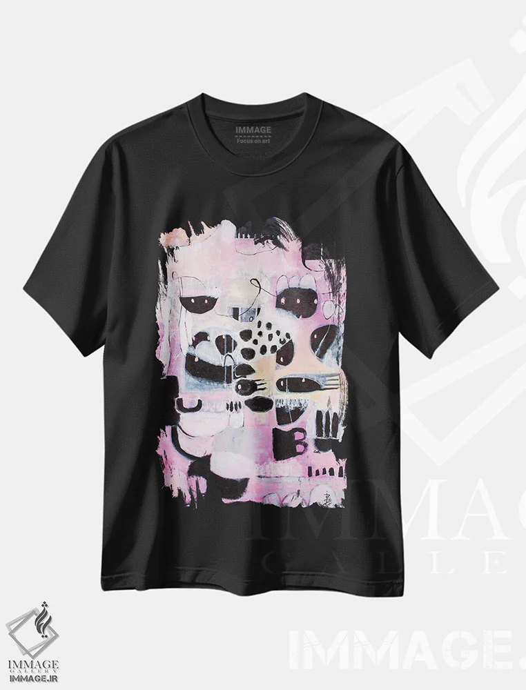 تیشرت مشکی طرح دار – تیشرت انگیزشی ,تو می توانی به هر جا بروی اثر میساکو چیدا immage.ir