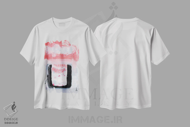 تیشرت سفید طرح دار – تیشرت هنری ,از یک غوطه وری گرم لذت ببر اثر میساکو چیدا immage.ir