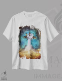 تیشرت سفید طرح دار – تیشرت فانتزی ,امپراتور هیچ چیز اثر ماریو سانچز نوادو فروشگاه ایماژ