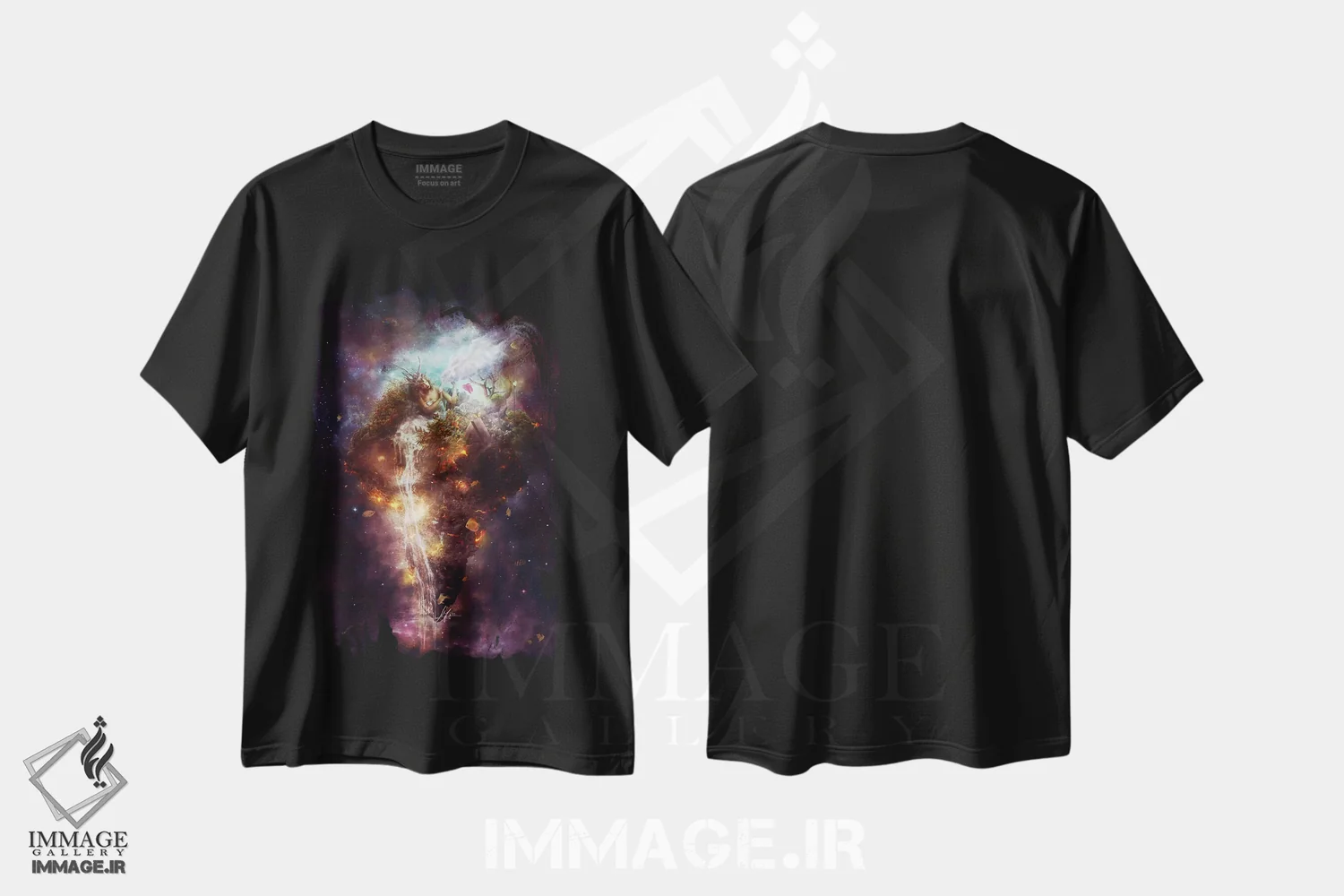 تیشرت مشکی طرح دار – تیشرت فانتزی ,همدلی اثر ماریو سانچز نوادو فروشگاه ایماژ