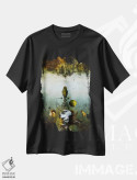 تیشرت مشکی طرح دار – تیشرت سورئالیستی ,معماری گذرا اثر ماریو سانچز نوادو فروشگاه ایماژ