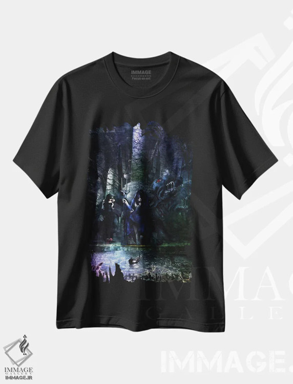 تیشرت مشکی طرح دار – تیشرت فانتزی ,هادس اثر ماریو سانچز نوادو immage.ir