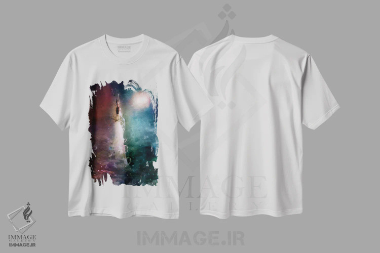 تیشرت سفید طرح دار – تیشرت فانتزی ,تا بی نهایت اثر ماریو سانچز نوادو فروشگاه ایماژ