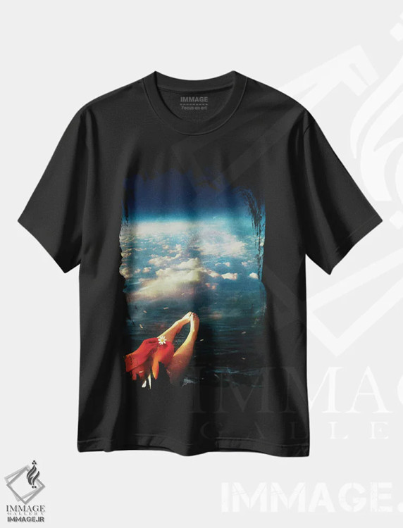 تیشرت مشکی طرح دار – تیشرت سورئالیستی ,دوباره اثر ماریو سانچز نوادو فروشگاه ایماژ