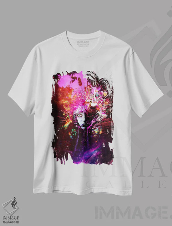 تیشرت سفید طرح دار – تیشرت سورئالیستی ,اوردوز اثر ماریو سانچز نوادو فروشگاه ایماژ