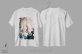 تیشرت سفید طرح دار – تیشرت فانتزی ,فراری اثر ماریو سانچز نوادو immage.ir
