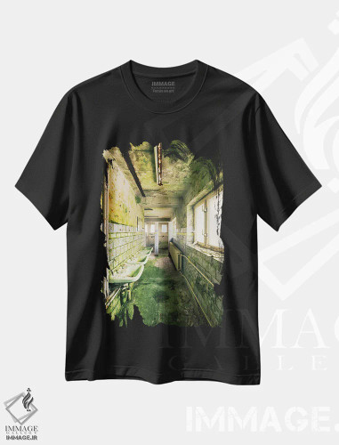تیشرت مشکی طرح دار – تیشرت عکاسی هنری ,دستانت را بشوی اثر مایکل شوآن فروشگاه ایماژ