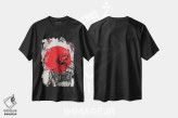 تیشرت مشکی طرح دار – تیشرت موسیقی ,انبو هی از رنگ قرمز اثر لئون امسیپا immage.ir
