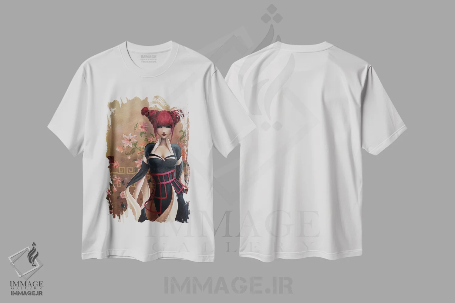 تیشرت سفید طرح دار – تیشرت زنانه ,بیوه سیاه اثر میستگری فروشگاه ایماژ