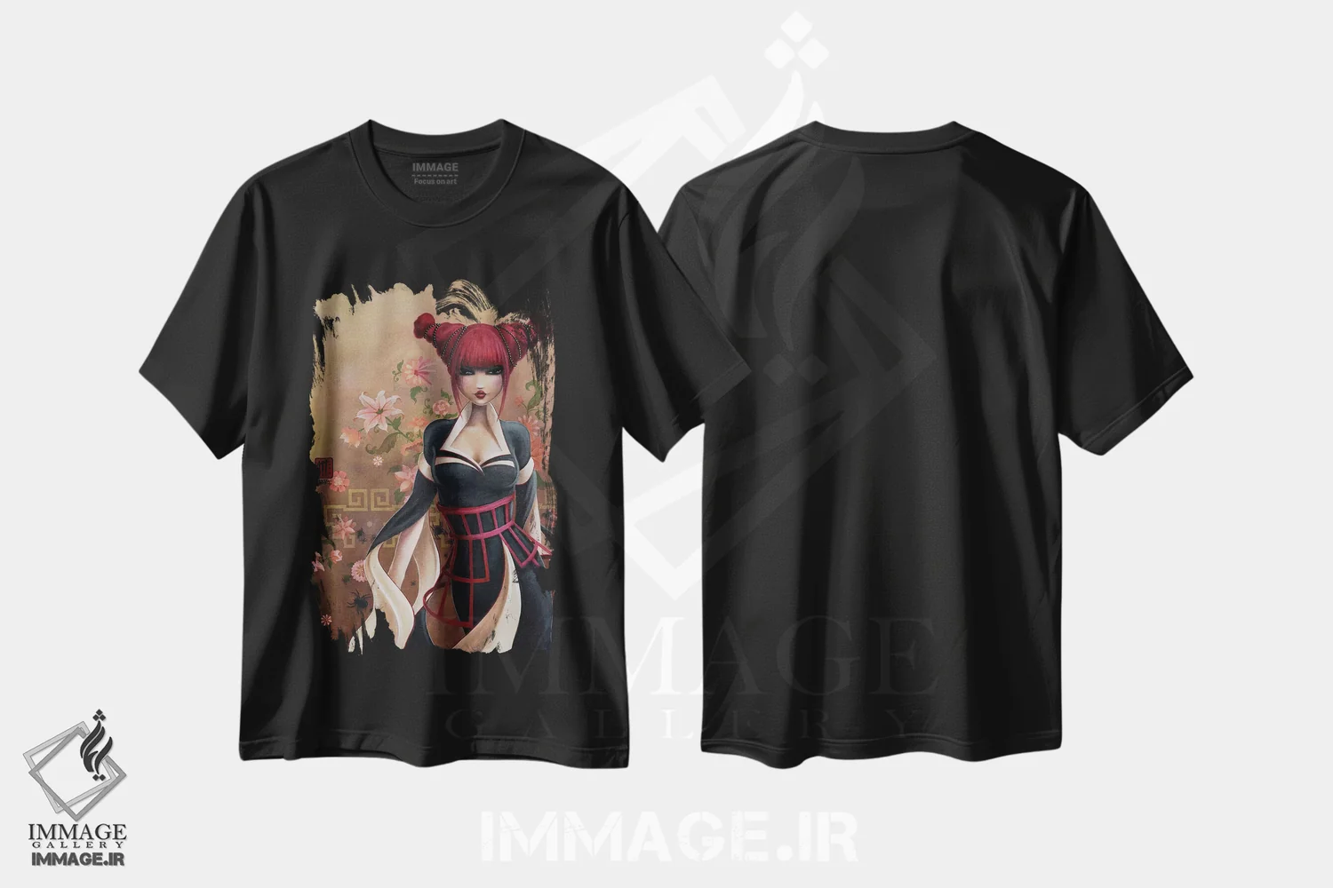 تیشرت مشکی طرح دار – تیشرت زنانه ,بیوه سیاه اثر میستگری immage.ir